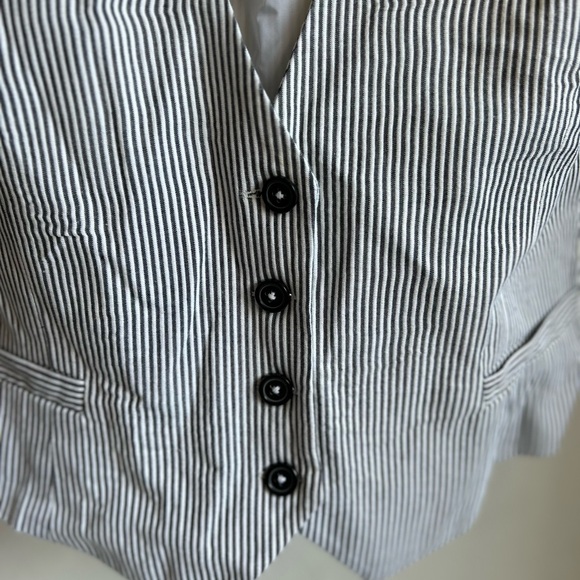 Larry Levine Stripped Vest Size XL - Picture 4 of 5